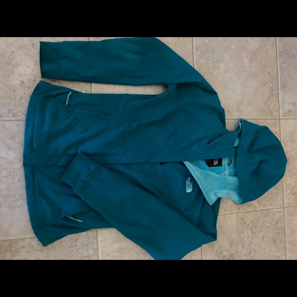 Teal North Face Lined Jacket